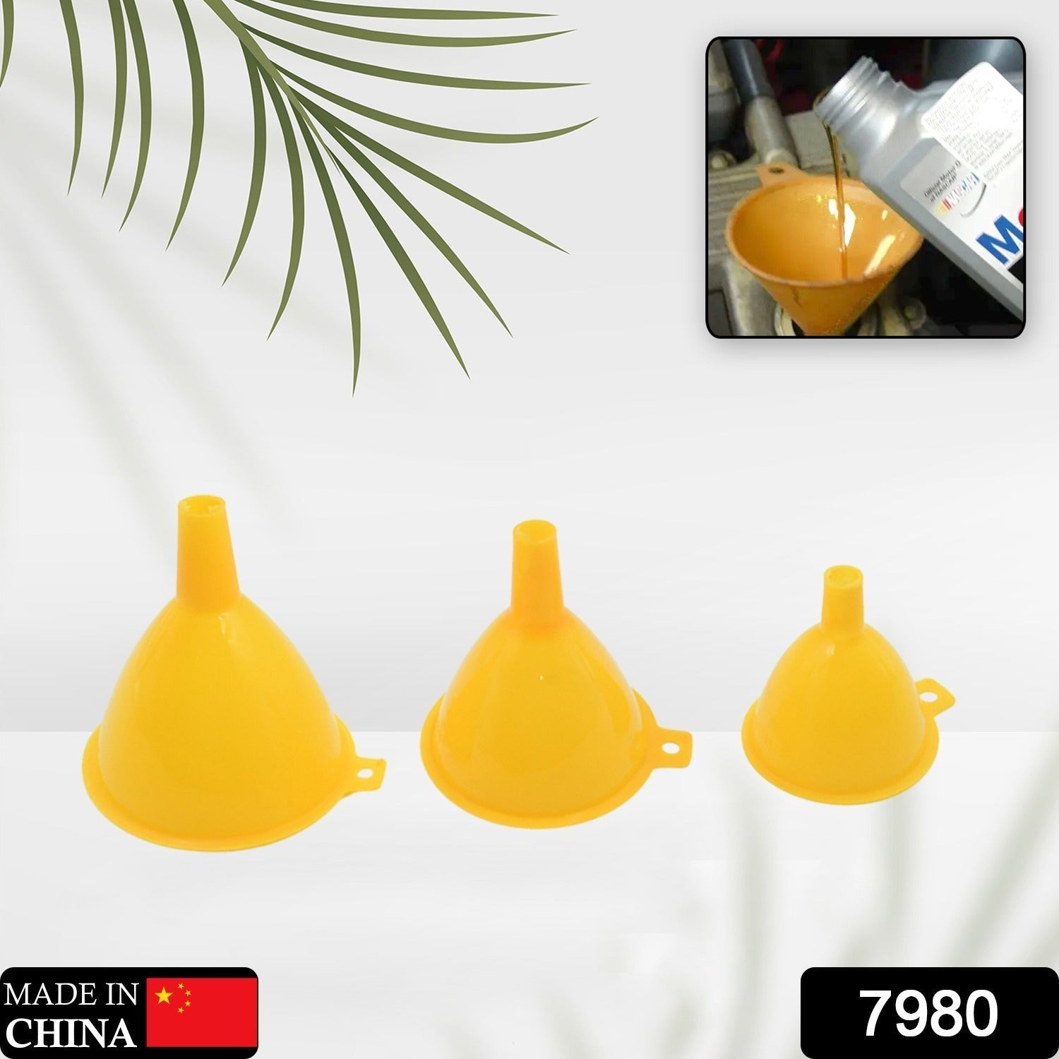 7980 Multipurpose Funnel 3 Size Small , Medium & Big Plastic Funnel For kitchen and laboratory Use (3 Pc Set) 7980 Multipurpose Funnel 3 Size Small , Medium & Big Plastic Funnel For kitchen and laboratory Use (3 Pc Set)